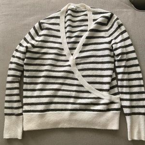 Madewell wool blend cream/green Size S sweater